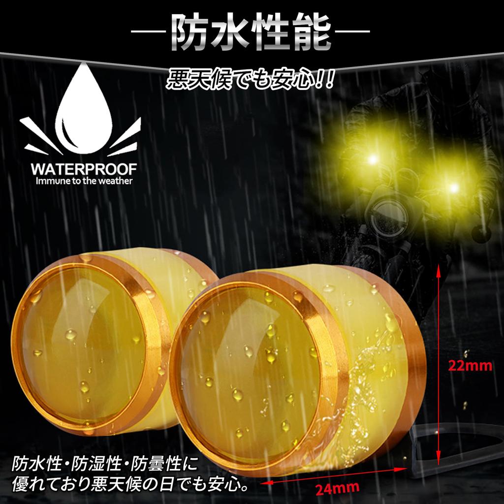 Lezalic Стробоскоп Светодиодный Двойной Мигающий Мотоцикл Автомобиль Компактный Дневной Свет Мигающий Точечный Модификация Кастом Универсальный (синий)