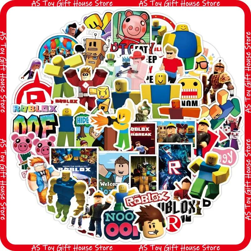 50 шт. Roblox Водонепроницаемые Креативные Классические Мультяшные Наклейки Виниловые Наклейки Для Багажа Ноутбука Скейтборда Холодильника Фанатов Игр