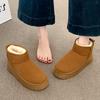 Large Size Velvet Thickened Outer Wear Cotton Shoes Platform Snow Boots Women Winter Short Snow Cotton Women