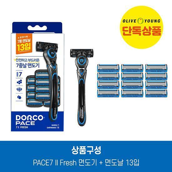 Dorco PACE7II FRESH Razor + 13 Blades