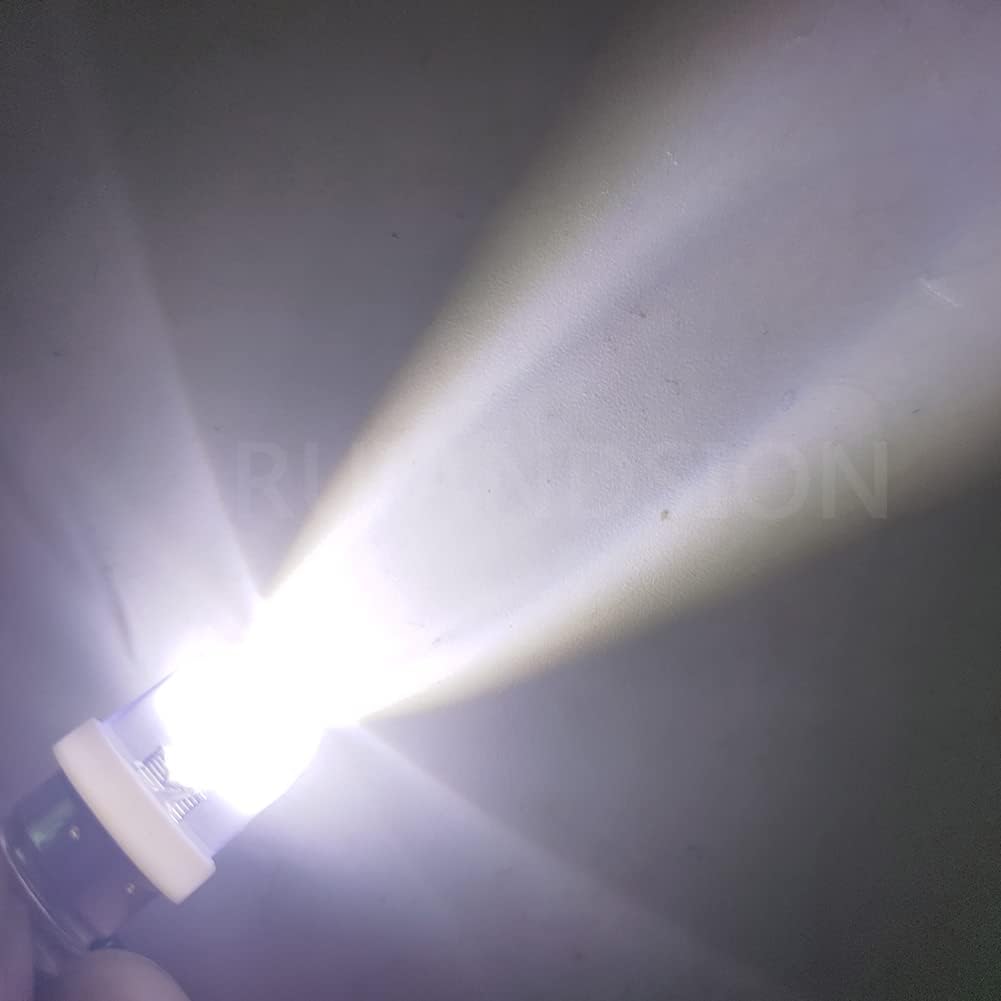 Ruiandsion BA9S LED Bulb 120V AC/DC Miniature Bayonet 9mm BA9s Base LED Replacement Bulb for Indicator Pilot Light,White (Pack of 4)