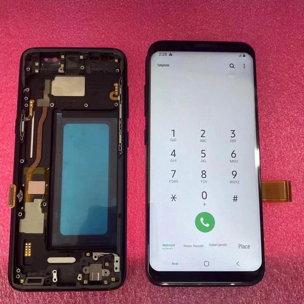Совместимый экран Samsung S8/S9 в сборе для SM-G965/G955: Интегрированный внутренний и внешний ЖК-дисплей