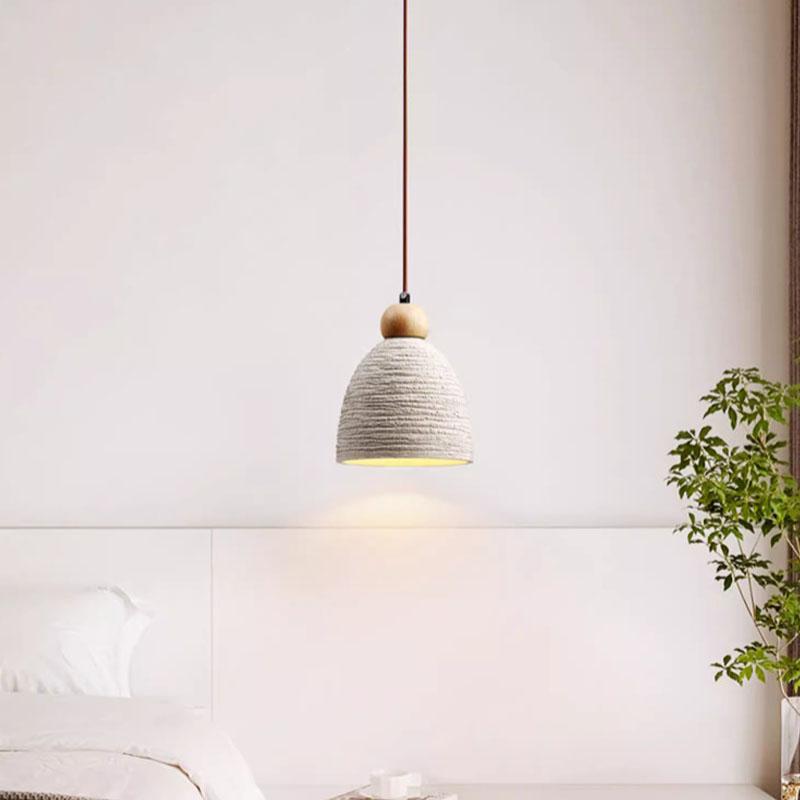 Ваби-саби Японская спальня прикроватная люстра Дизайнерский ресторан бар чайный домик ретро цементный арт потолочный светильник