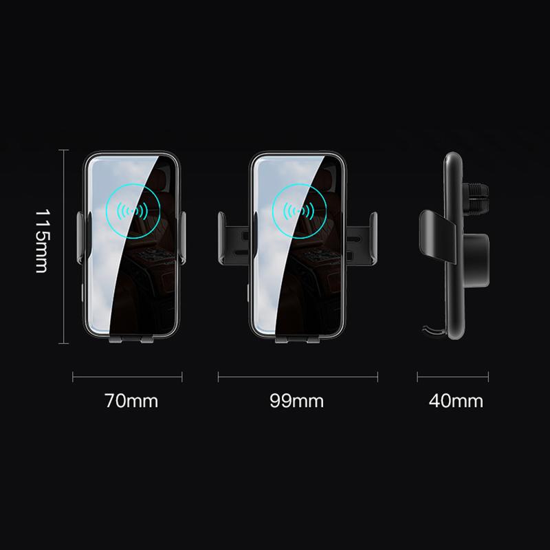 VAORLO Автомобильное зарядное устройство 15 Вт, быстрая зарядка, автоматическая индукционная беспроводная зарядка, быстрая зарядка QI для iphone 13Pro 14pro, держатель для телефона Xiaomi Huawei