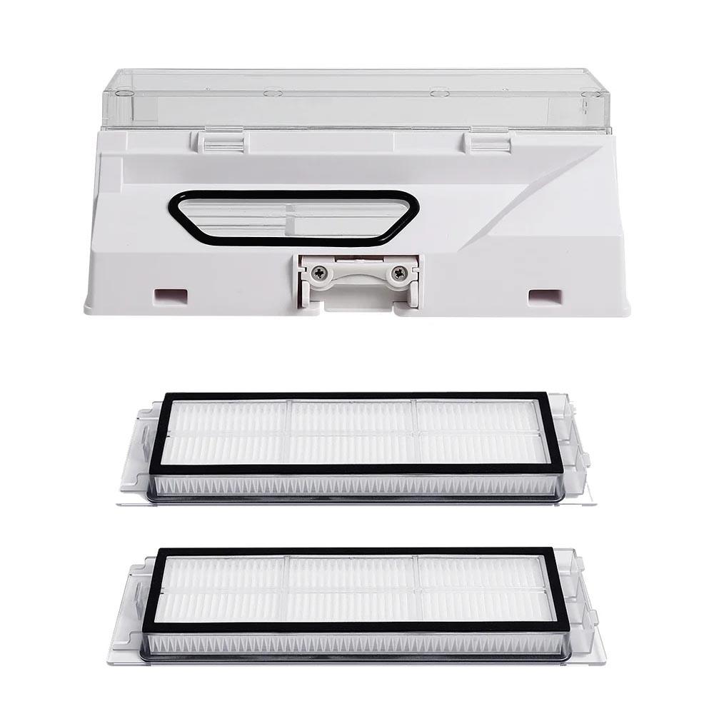 Dust Box Hepa Filter Parts For Roborock S5 S6 S50 S51 S52 S55 T4 T6 Vacuum Cleaner Robot Dustbin Box with Filter Accessroies