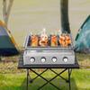 Stainless Steel Patio Garden Barbecue Grill Small Outdoor Cooking Tools Portable BBQ Propane Gas Stove Grill