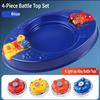 Alloy Spinning Top Cable Gyro Luminous Boy Toy Parent-Child Interactive Battle Toy Kids Party Game Table Spinner Game