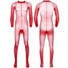 Men's Sheer Mesh Full Body Stockings Pantyhose Stretchy Footed Tights Leggings Bodysuit
