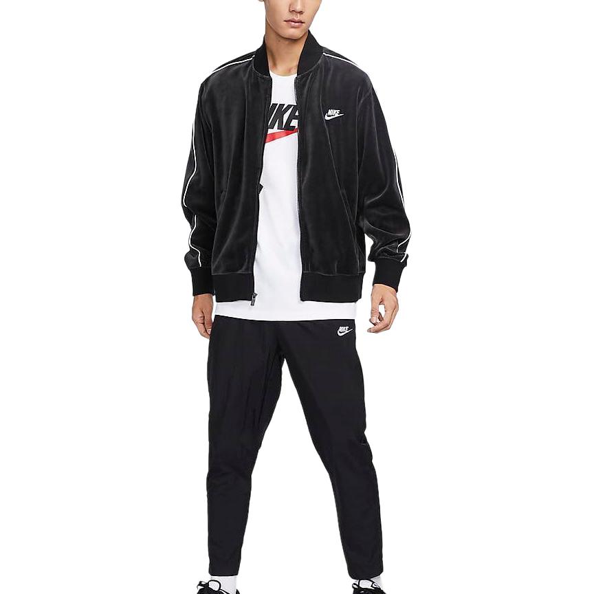 Nike Jackets Men's Black Baseball Collar Moderate Other FB8232-010