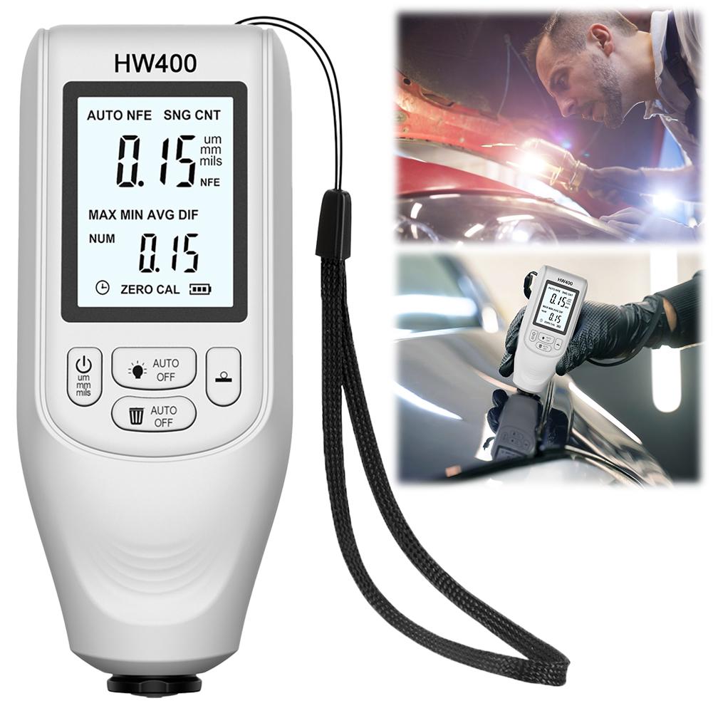 0-2000UM Digital Coating Tester Meter Resolution 1um FE/NFE Paint Measuring Meter Automotive Paint Meter Universal Coating Test