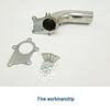 T3/T4 Turbocharger 90° Downpipe with 2.5" Exhaust and 5-Bolt Flange.
