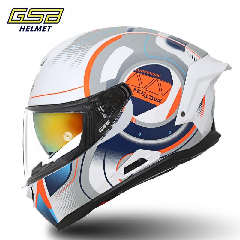 Full Face Motorcycle Helmet Men Women With Dual Visor ABS Shell 3C Certified All Season Riding Gear