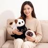 22 см Лежащая Мультяшная Пушистая Кошка Животное Плюшевая Игрушка Набитая Сиамская Черная Трехцветная Котенок Подушка Спутник для Сна Подарок
