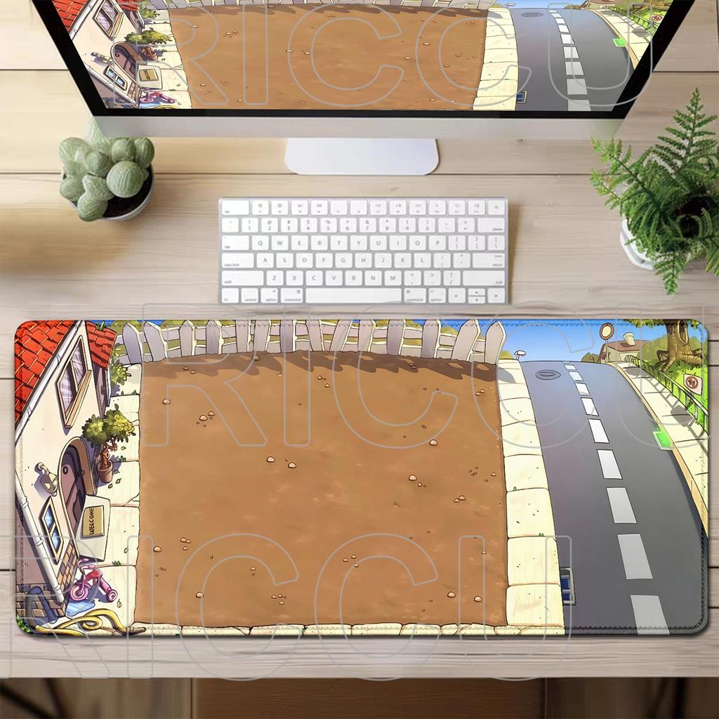 XXL HD Printing PVZ Plants vs. Zombies All Scenes Mouse Pad Large Mousepad Keyboard Laptop Gaming PC Accessories Anime Desk Mat