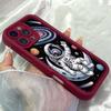 JT110 Мультяшный Астронавт для iPhone 17 16 15 Pro Max Samsung S26 S25 S24 Ultra A17 A16 A07 A56 Xiaomi 15T Redmi 15c 14C Мягкий Чехол из ТПУ