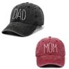 Новые папа мама вышивка бейсболки мужчины женщины ретро стирка хлопок snapback папины кепки для улицы спорта козырек солнцезащитная шляпа унисекс
