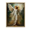Guardian Angel In Emerald Space Guardian Angel In Emerald Space, 30X40 Cm, Dark Brown Wooden Frame, 230 Gsm Matte Paper
