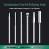 Electric Jade Carborundum Grinding Head - Round Shape, Fine Grit, for Polishing, Carving, Engraving, and Dental Applications.