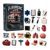 Retro Gift Box Set 2026 Career Advent Calendar, 24-Day Countdown with Mini Occupation Acrylic Miniature Props Figures, Community Helper Ornament Set,