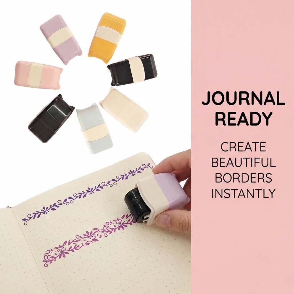 Convenient Pattern Roller Stamp Score Printing Painting Graffiti Gifts Toy Diary Album