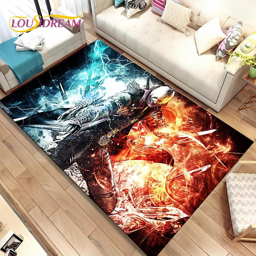 3D HD D-Devil May Cry DMC Game Gamer Коврик, Коврик для дома Гостиная Спальня Диван Коврик Декор, детский нескользящий напольный коврик