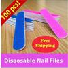 Professional Curve Nail File Buffers Durable Convenient 100pcs Nail Tools Thick Sandpaper