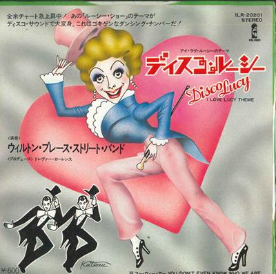 7-дюймовая пластинка WILTON PLACE STREET BAND Disco Lucy Тема Я люблю Люси Yo ILR20201 ISLAND 1977 Япония Поп Б/у