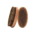 Men's Slicked Back Hair & Beard Brush - Boar Bristle, Beech Wood, Soft Bristles for Grooming and Cleaning