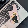 Чехол для телефона M-Mushroom Oasis Anime для iPhone 17,16,15,14,13,12,11,Pro,Max,Plus, Черный Матовый Ударопрочный Чехол