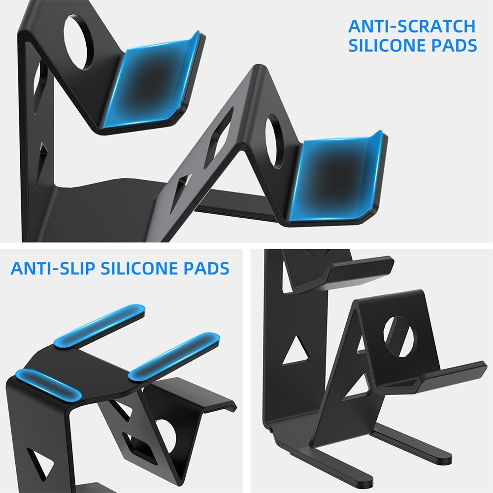 Стойка для геймпадов, Компактная подставка для демонстрации контроллеров, Двойная подставка-держатель для контроллеров для Switch/PS5/PS4/Xbox