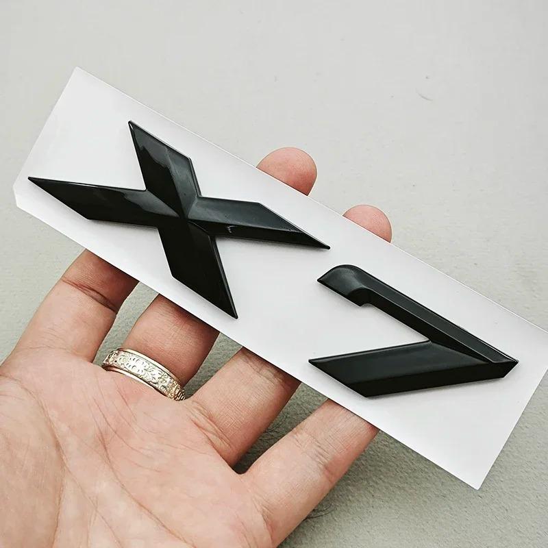 BMW X7 XDrive 40i 3D ABS Chrome Black Car Letters Logo Rear Trunk Badge Side Door Emblem Sticker Exterior Accessories for G07 tm2