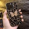 Роскошный чехол для телефона с принтом бабочки и леопарда для iPhone 16 16E 15 14 13 12 11 Pro Max X XS XR 7 8 Plus SE Противоударный жесткий чехол