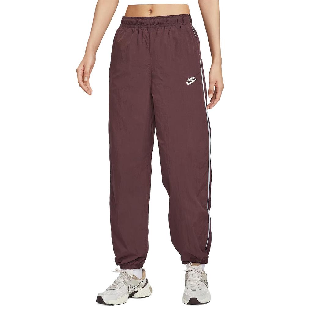 Nike Спортивные брюки Windrunner Burgundy Crush женские тканые IM8032-652
