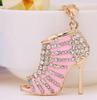Korean Rhinestone High Heels Keychain: Multiple Colors, Stylish Design AVE