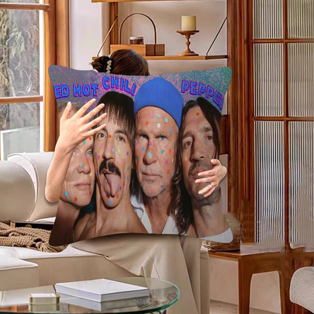 Популярная рок-группа Red Hot Chili Peppers Наволочка Чехол на подушку для дивана Украшение для дома Детский подарок