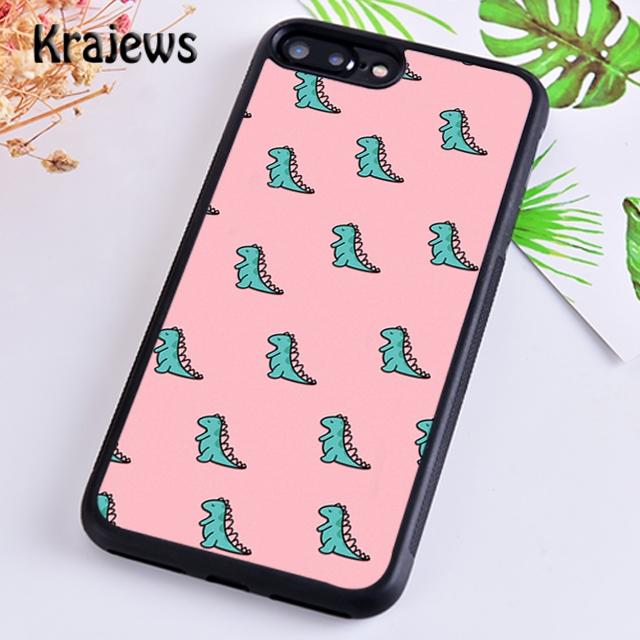 Krajews Cute Cactus Avocado Cactus Dinosaur Phone Case For iPhone 17 Air 16 15 14 plus 11 12 13 pro ma Plus coque Fundas