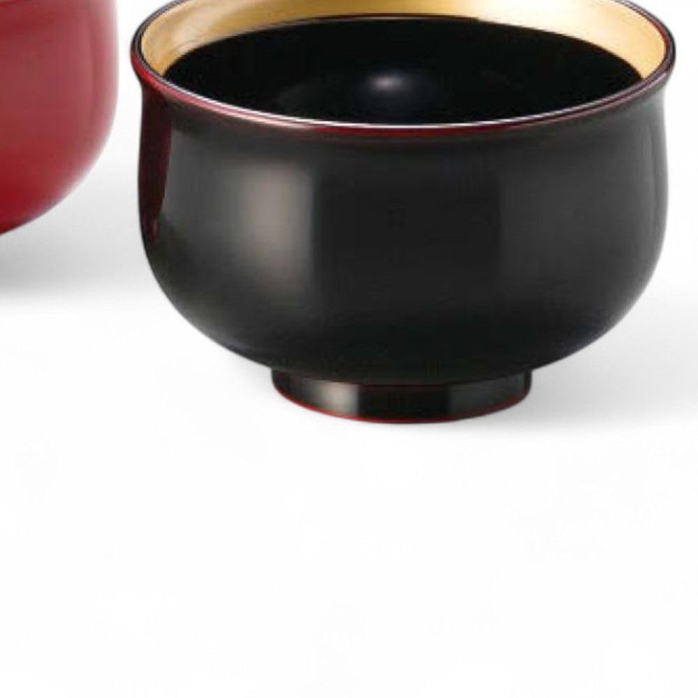 J-kitchens Set of 2 Lacquerware Bowls, Hand-Painted, Made in Japan, PID-529234