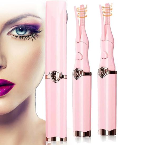 Электрические щипцы для завивки ресниц с подогревом, 3 температурных режима, USB-зарядка, быстрый нагрев, портативный мини