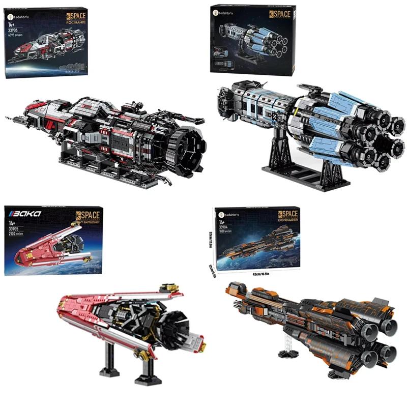Космический линкор Конструктор Креативный Военно-морской линкор Истребитель Модель Кирпичики Настольное украшение Сделай сам Игрушка для детей Праздничные подарки