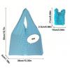 Portable Floral Pattern Bubble Bag Foldable Handheld Tote Bag Expandable Machine Washable Handbag for Travel