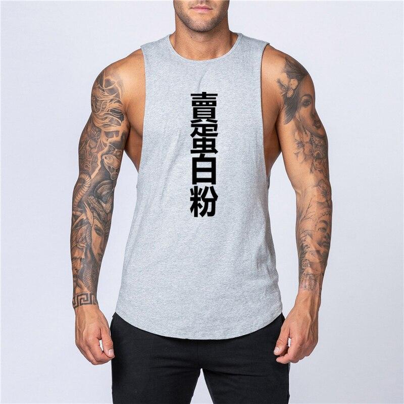 Мужская майка для тренажерного зала, спортивные стрингеры, модная одежда, майки для бодибилдинга, хлопковый жилет для фитнеса, рубашка без рукавов