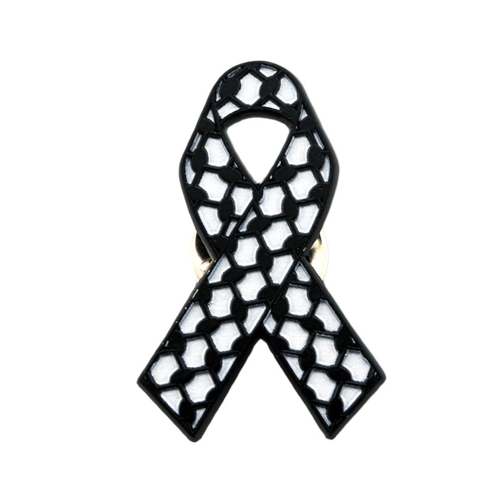 Queen Mother Memorial Black Ribbon Brooch Souvenir Alloy Badge Accessory Dress Coat Accessories