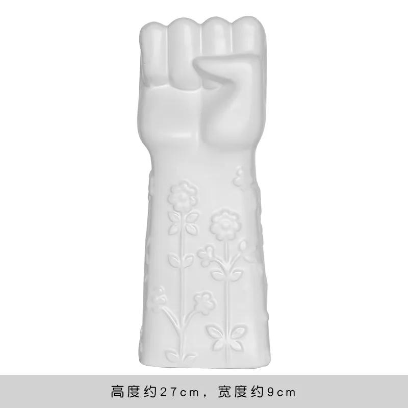 Керамическая ваза Creative Face Floreros Decorativos Moderno Vase Decoration Home Living Room White Flower Vase