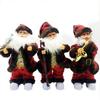Танцующий Поющий Санта Рождественские Украшения Рождественская Игрушка Кукла Работающая от Батарейки Музыкальная Движущаяся Фигурка
