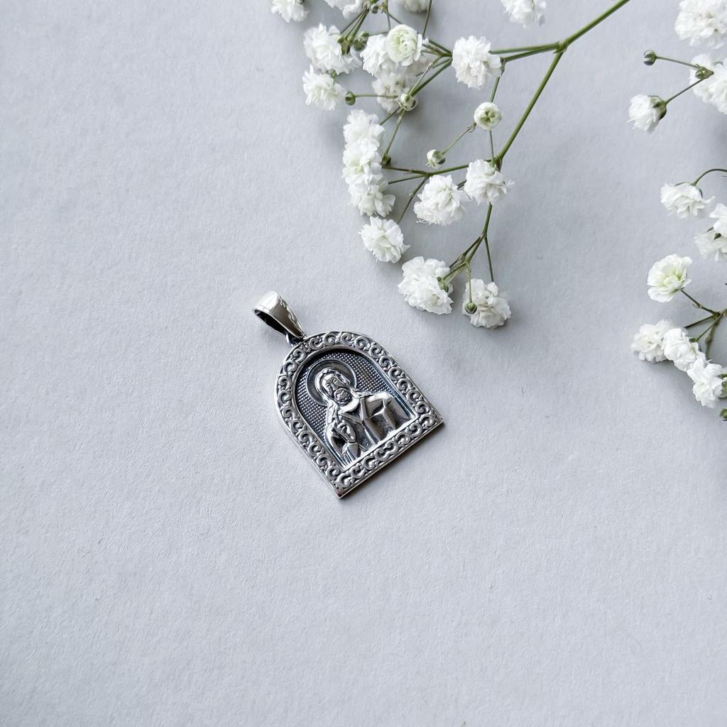 Серебряная подвеска без камней (2156154)