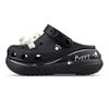 Classic Clog EVA MM Dream Builder Puppy Graffiti Cute Funny Eye-catching Hand-drawn Cute Hole Shoes Unisex Same Black White