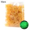 50Pcs Cobblestone Irregular Shape Eco-friendly Aquarium Decor Luminous Craft Glow Pebbles for Potting