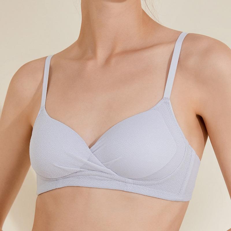 Новый летний бюстгальтер без стального кольца для девочек, дышащее легкое нижнее белье, женский бюстгальтер в сборе
