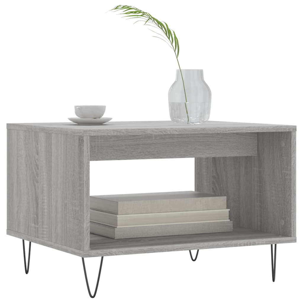 Coffee Table Gray Sonoma 60x50x40 cm Particleboard