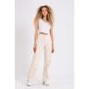 Cream Wide Leg Jean Palazzo Wide Leg Denim Trousers